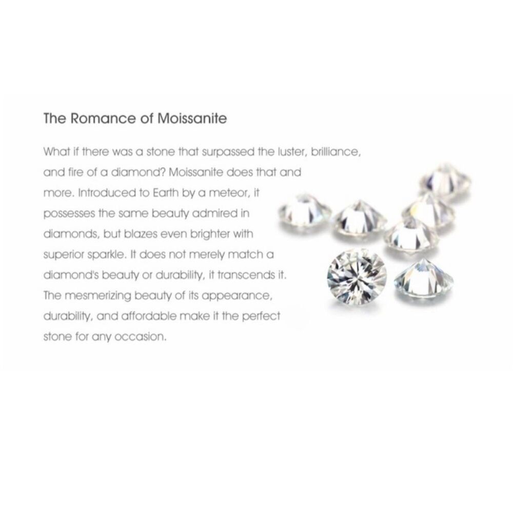 CERTIFIED 3Ct. Round Pave Genuine Moissanite Diamond Cuff Style Bracelet - Picture 5 of 9